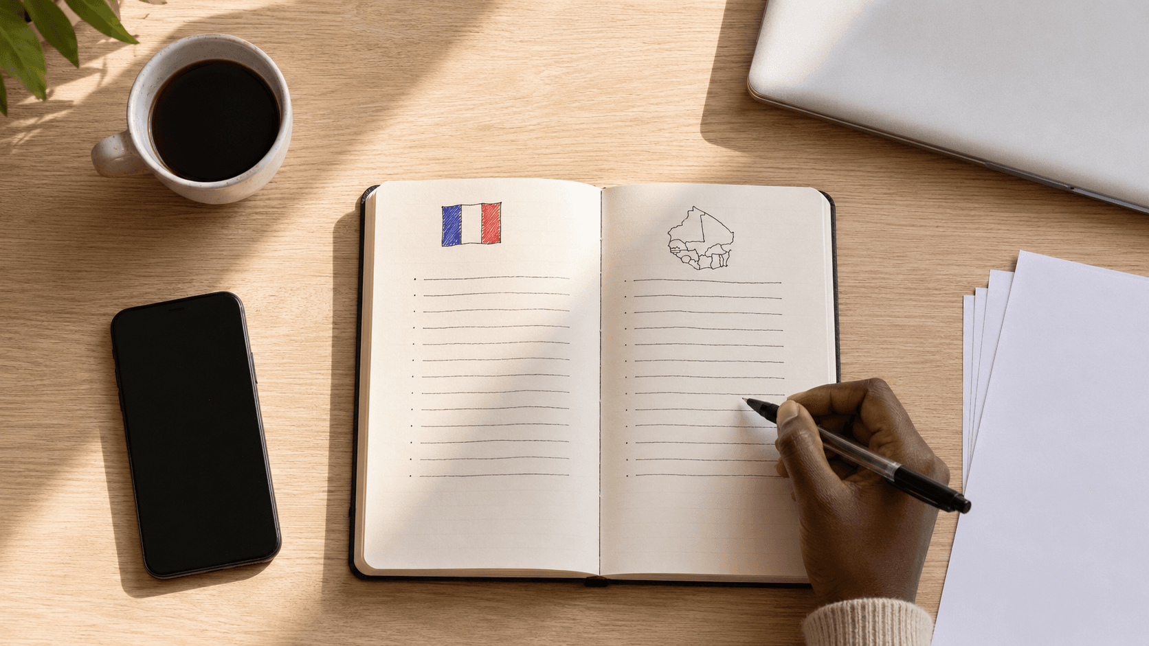Schéma comparatif Parcoursup vs Campus France pour étudiants africains francophones